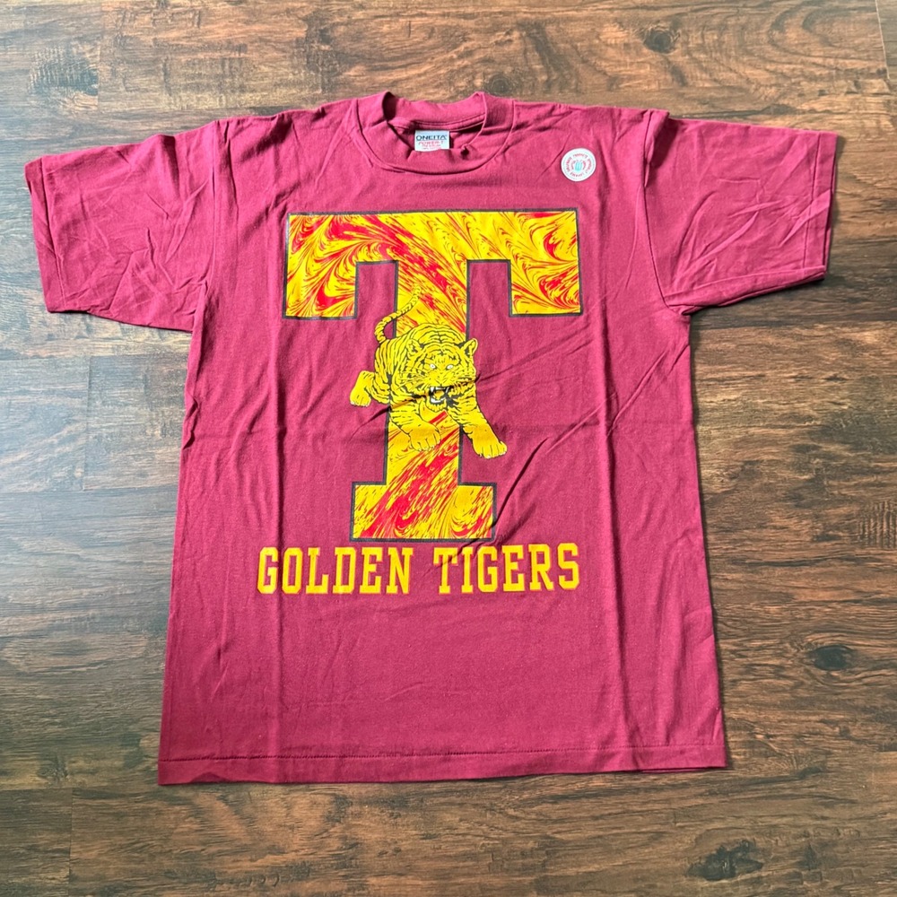 Vintage HBCU Tuskegee Golden Tigers‎ T-Shirt Collegiate Deadstock NWOT Large